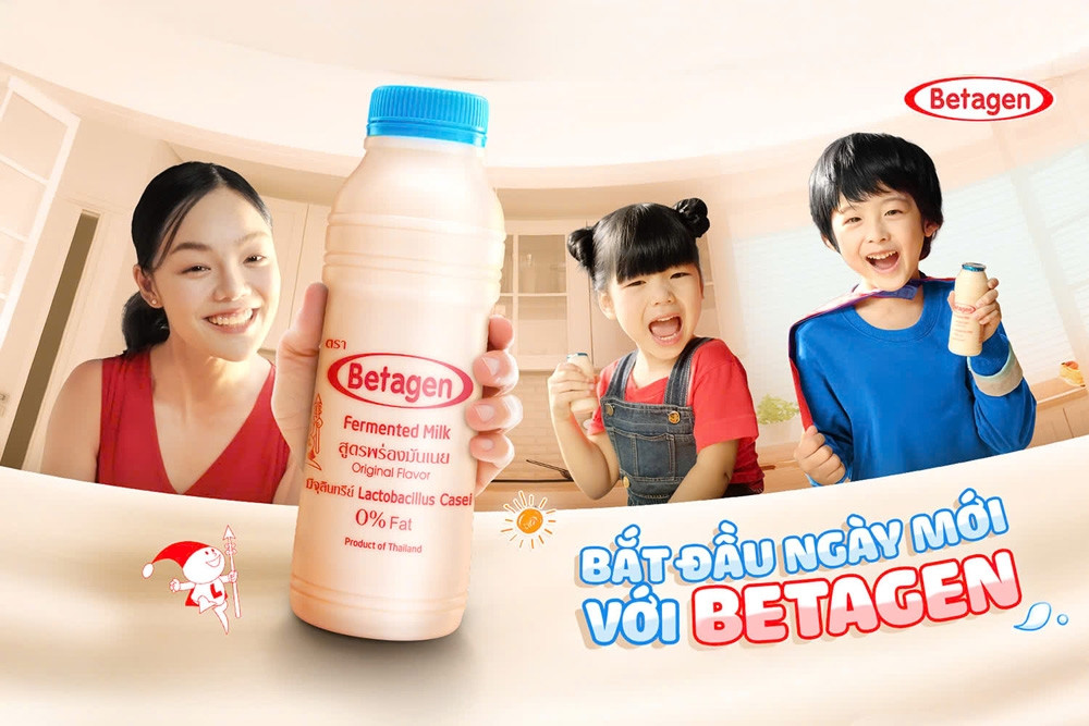 Khởi đầu ngày mới cùng sữa uống lên men Betagen