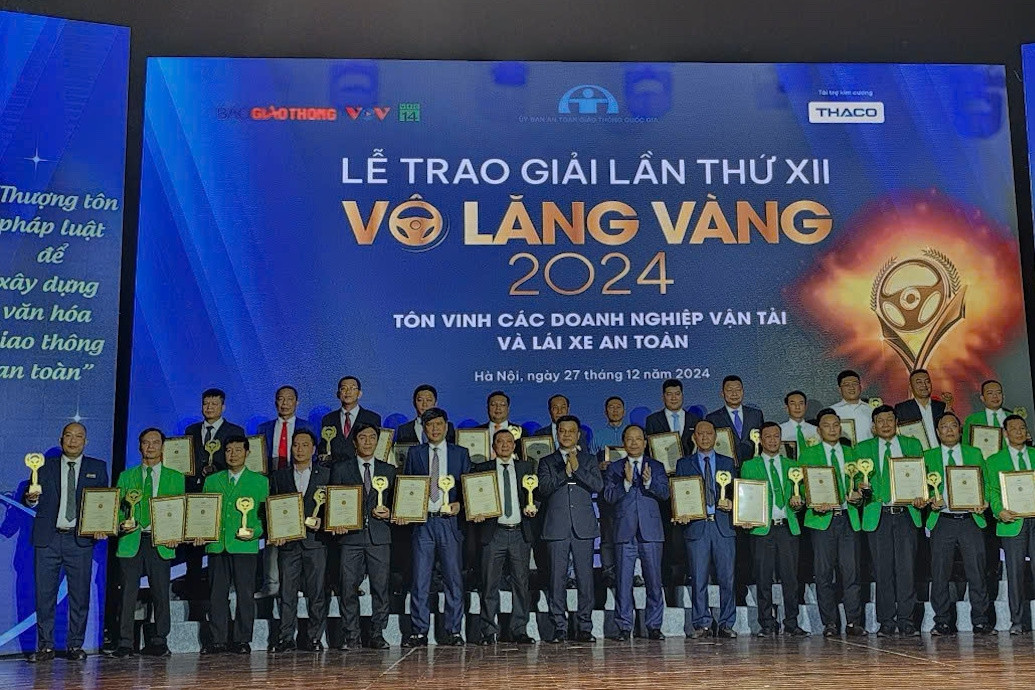 60 tài xế đạt giải thưởng Vô lăng vàng năm 2024