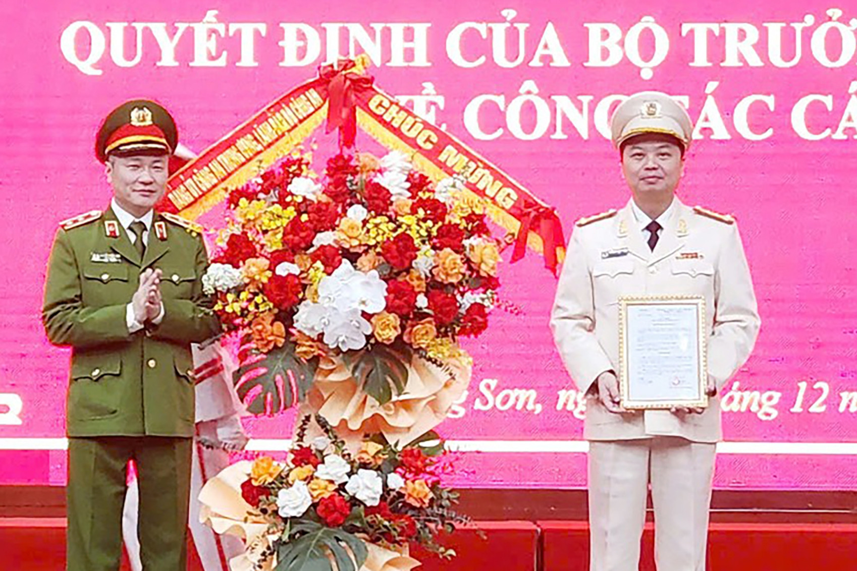 Đại tá Nguyễn Tiến Trung làm Giám đốc Công an tỉnh Lạng Sơn