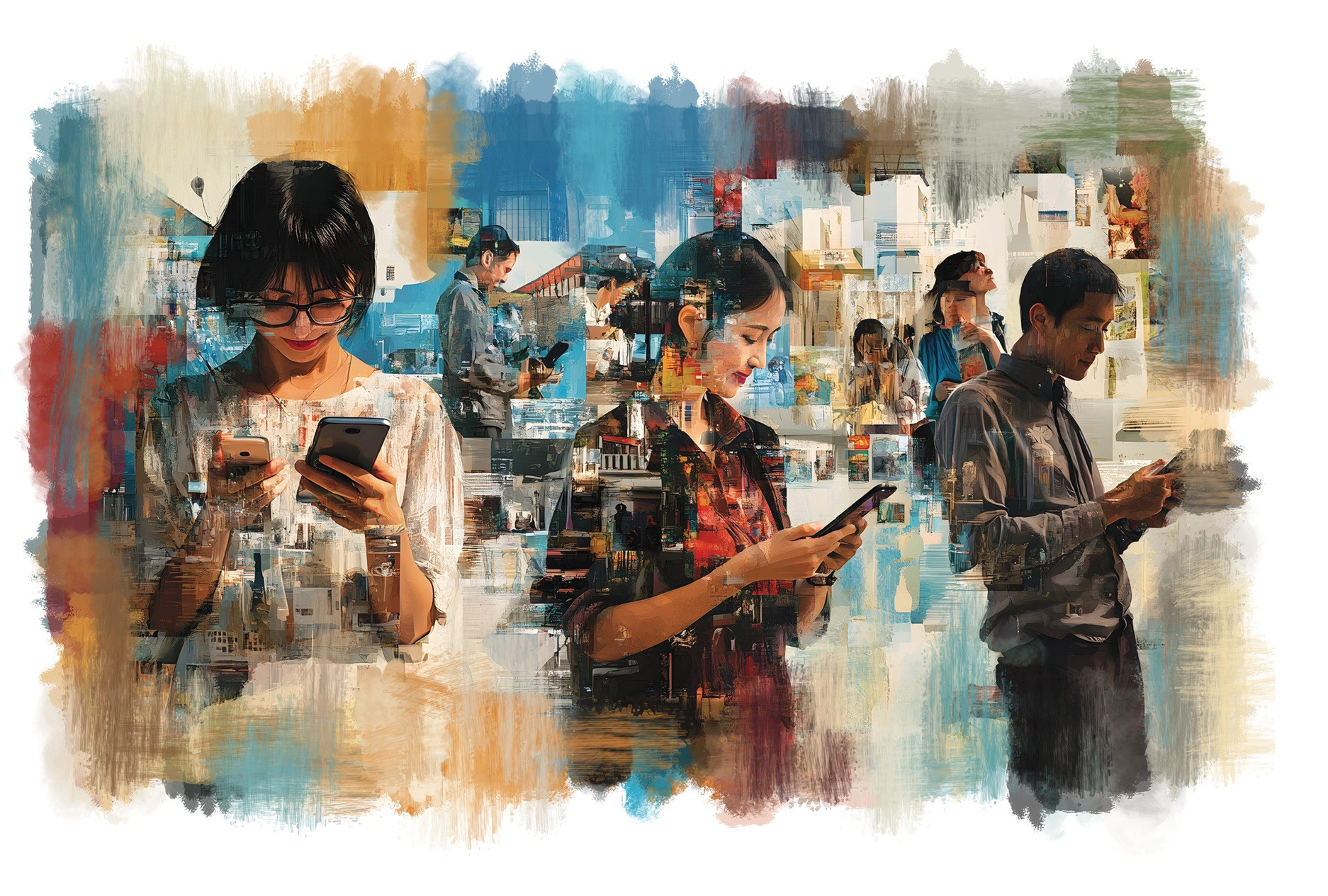 global collage smartphone users across diverse environments boc.jpg