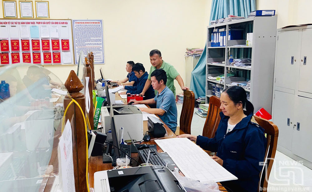 Xã Nam Hòa (Đồng Hỷ) đã hoàn thành việc nhập dữ liệu hộ tịch lên phần mềm trong ngày 30-11.