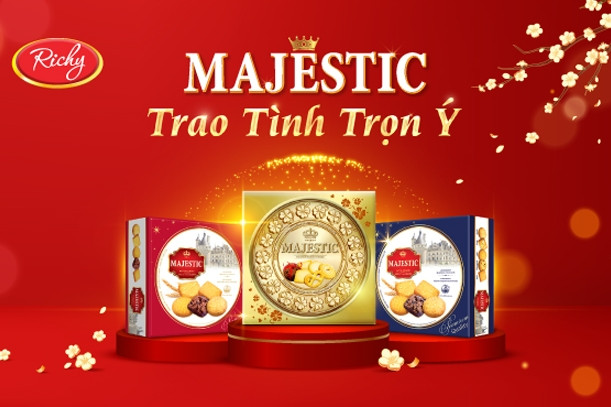 Bánh cookie Majestic - quà Tết tinh tế bày tỏ yêu thương