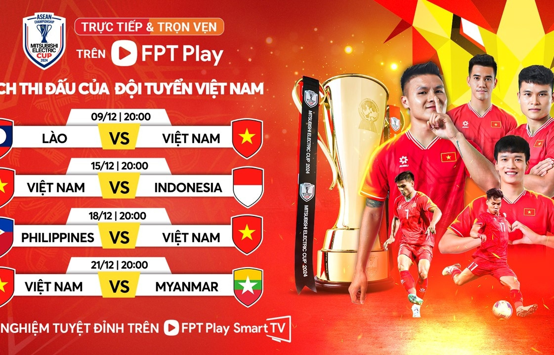 Lịch thi đấu của tuyển Việt Nam tại AFF Cup 2024: Tranh vô địch với Thái Lan