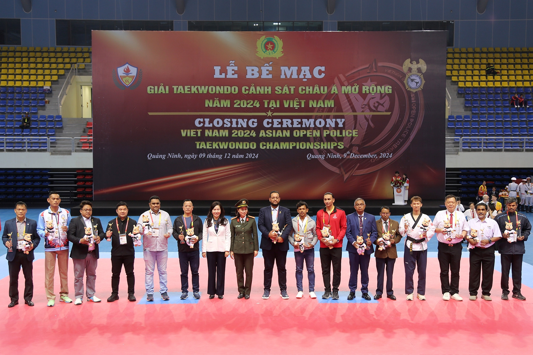 Việt Nam nhất toàn đoàn giải Taekwondo Cảnh sát Châu Á mở rộng 2024