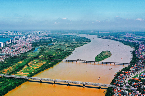 Hà Nội thi ý tưởng quy hoạch gần 400ha bãi nổi và ven sông Hồng thành công viên