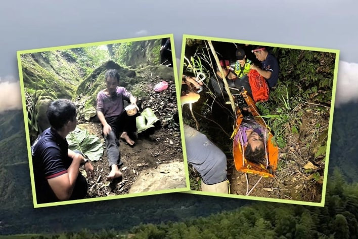 Hành động bất ngờ cứu mạng người đàn ông kẹt ở hẻm núi 10 ngày