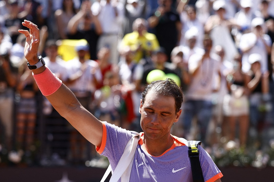 Nadal dừng bước ở vòng 2 Rome Masters