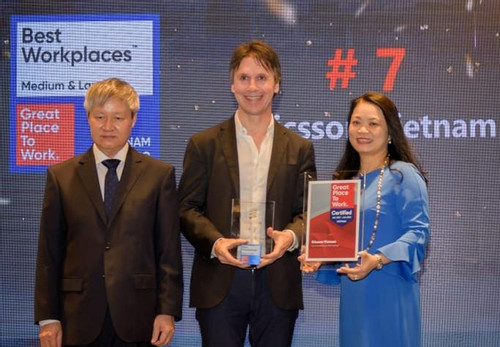 Ericsson Việt Nam được vinh danh Top 10 Nơi làm việc tuyệt vời tại Việt Nam 2022