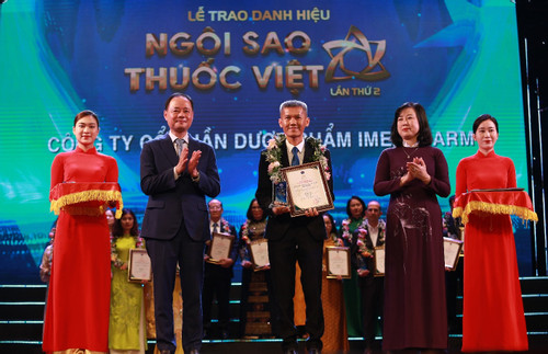 Imexpharm nhận giải thưởng Ngôi sao thuốc Việt