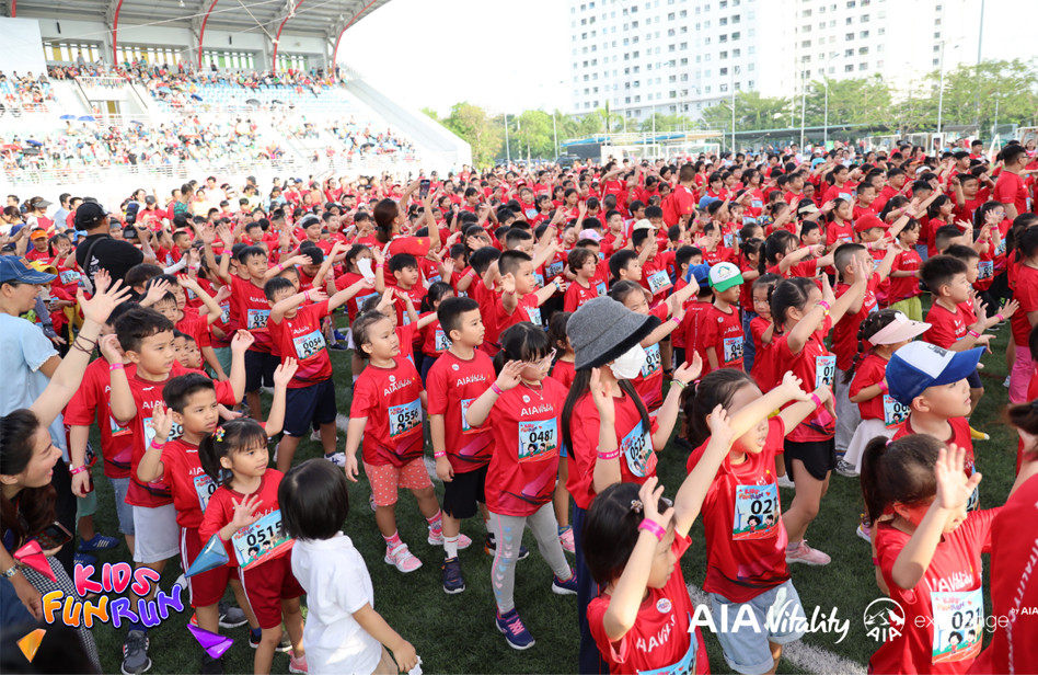 1.000 trẻ nhỏ hưởng ứng ‘Kids Fun Run’ cùng AIA Việt Nam