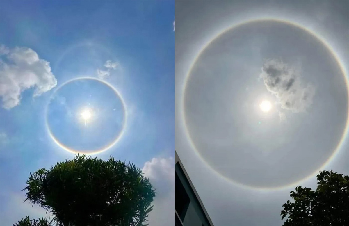 chuyen gia giai thich hien tuong la ve vet sang quanh mat troi trua 21 5 hinh anh 1