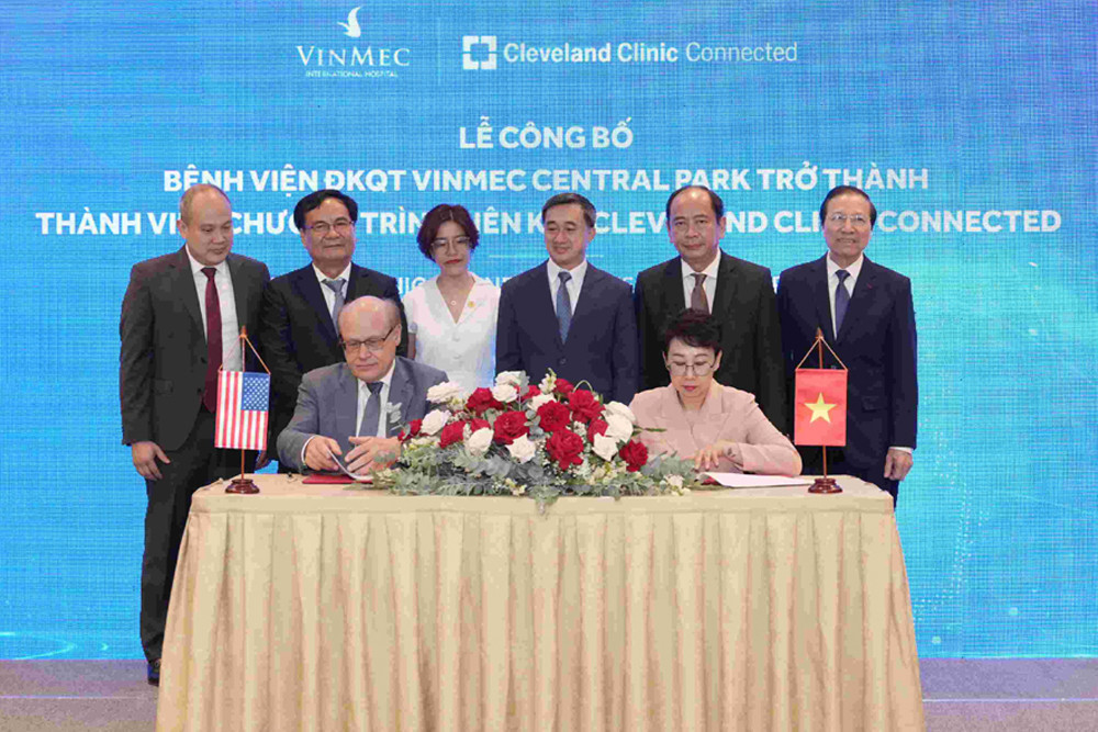 Vinmec Central Park gia nhập hệ thống liên kết y tế Cleveland Clinic Connected