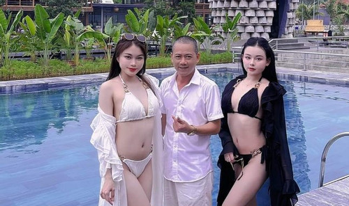 Con trai NSND Trần Nhượng kè kè bên hai người mẫu bikini, Hà Hồ đọ sắc Thư Kỳ