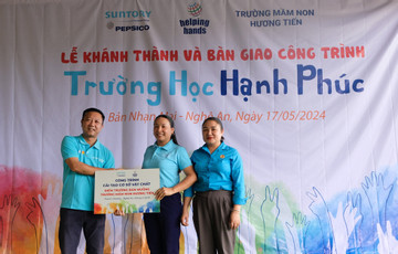 Suntory PepsiCo Việt Nam khánh thành ‘trường học hạnh phúc’ ở Nghệ An