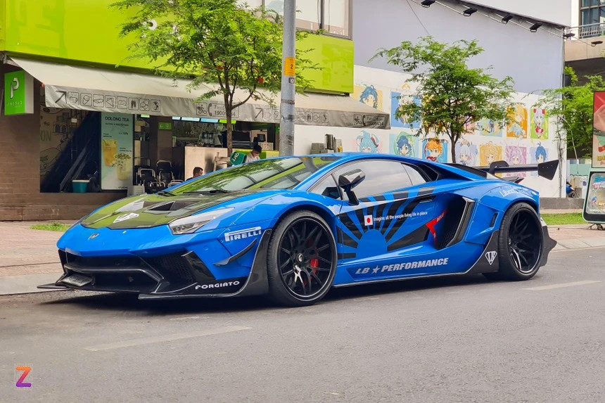 sieu xe,  lamborghini,  aventador,  liberty walk,  xe do,  than rong,  lamborghini aventador,  aventador liberty walk anh 4