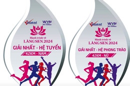 Lộ diện cúp giải chạy marathon Hành trình về Làng Sen 2024
