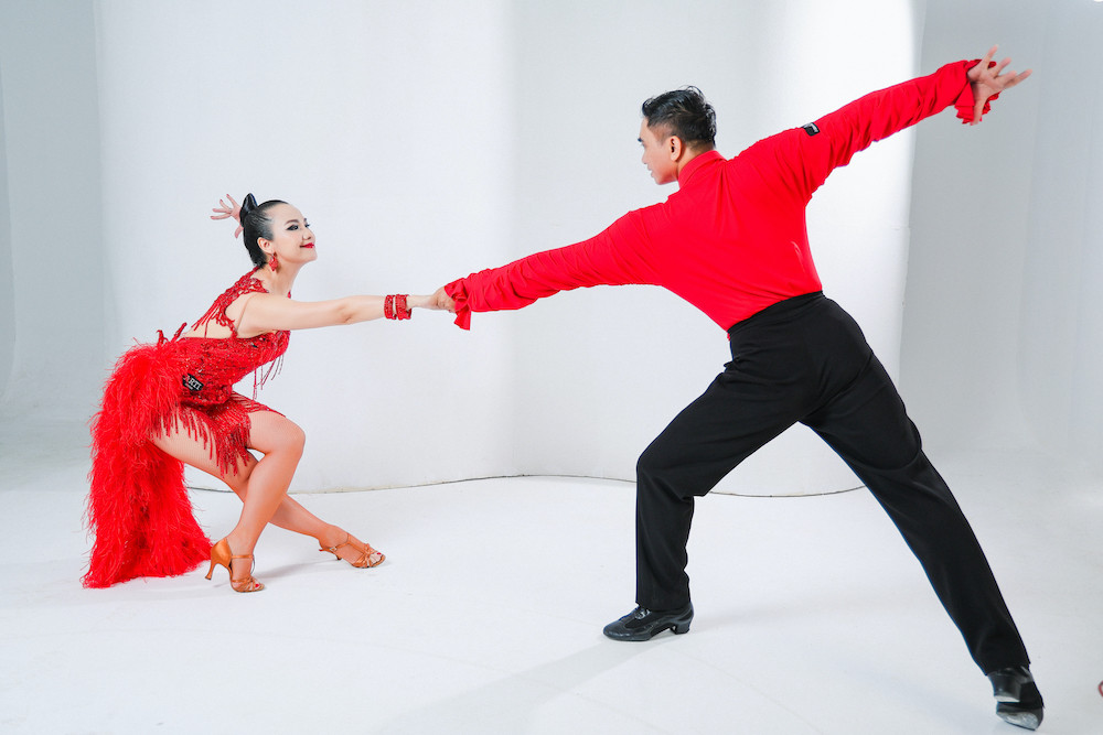 Cặp đôi Mỹ Trang - Trung Hòa dự Giải Vô địch thế giới Dancesport Latin