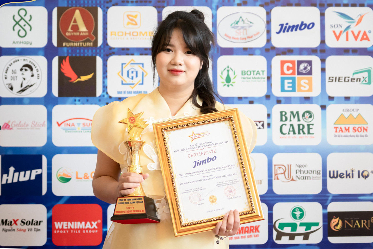Jimbo nhận giải Sản phẩm dịch vụ chất lượng cao vì người tiêu dùng 2024