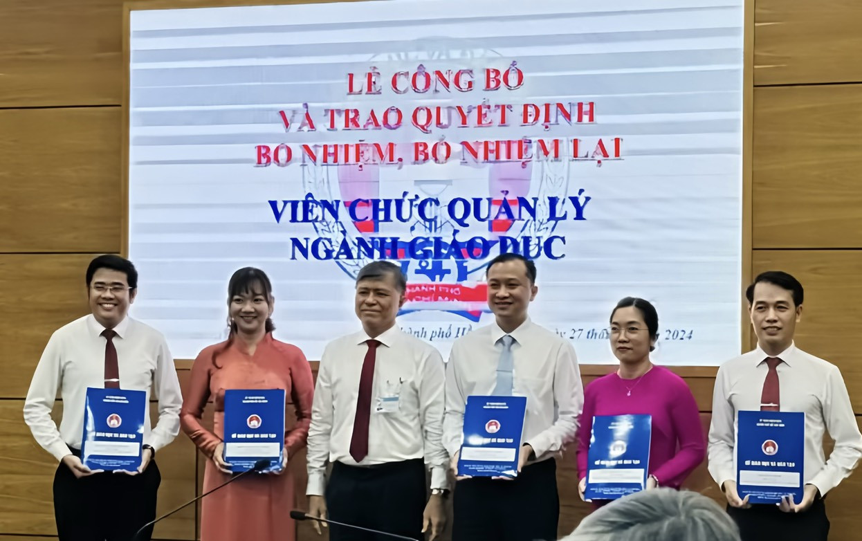 TPHCM bổ nhiệm hàng loạt hiệu trưởng thời điểm cuối năm học