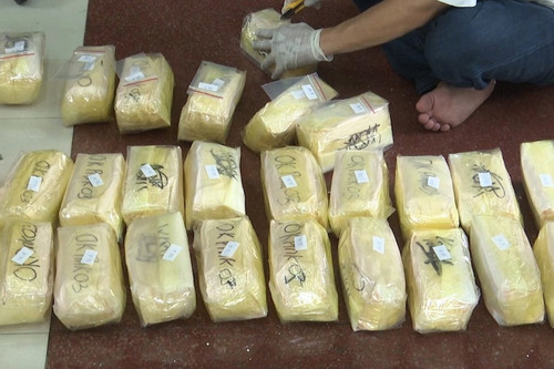 Bắt giữ 8 đối tượng vận chuyển gần 200kg ma túy từ Lào về Việt Nam
