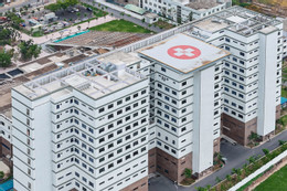 Cận cảnh bệnh viện gần 1.900 tỷ đồng ở cửa ngõ TPHCM có sân đáp trực thăng