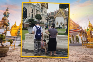Để con 'đi bậy' trên đường vào cung điện Thái Lan, khách Trung Quốc bị điều tra