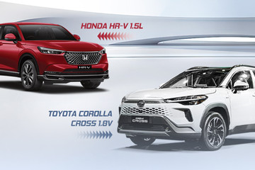 Xe crossover hơn 800 triệu: Chọn Honda HR-V 1.5L hay Toyota Corolla Cross 1.8V?