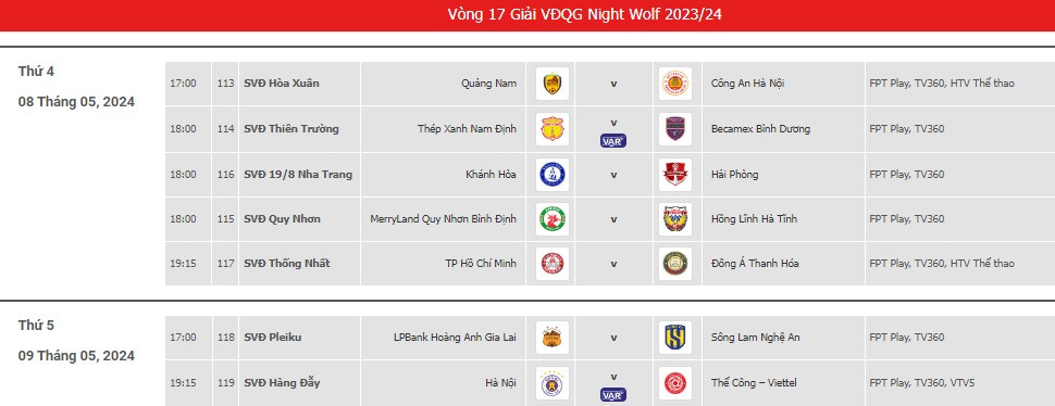 lich thi dau vong 17 vleague.jpg