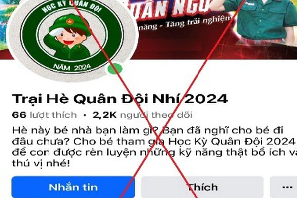 Đăng ký “Trại hè quân đội Nhí 2024”, người phụ nữ bị lừa hơn 1 tỷ