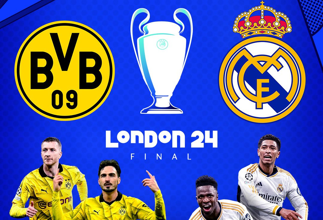 Lịch thi đấu chung kết Cúp C1 2023-24 mới nhất: Real Madrid vs Dortmund