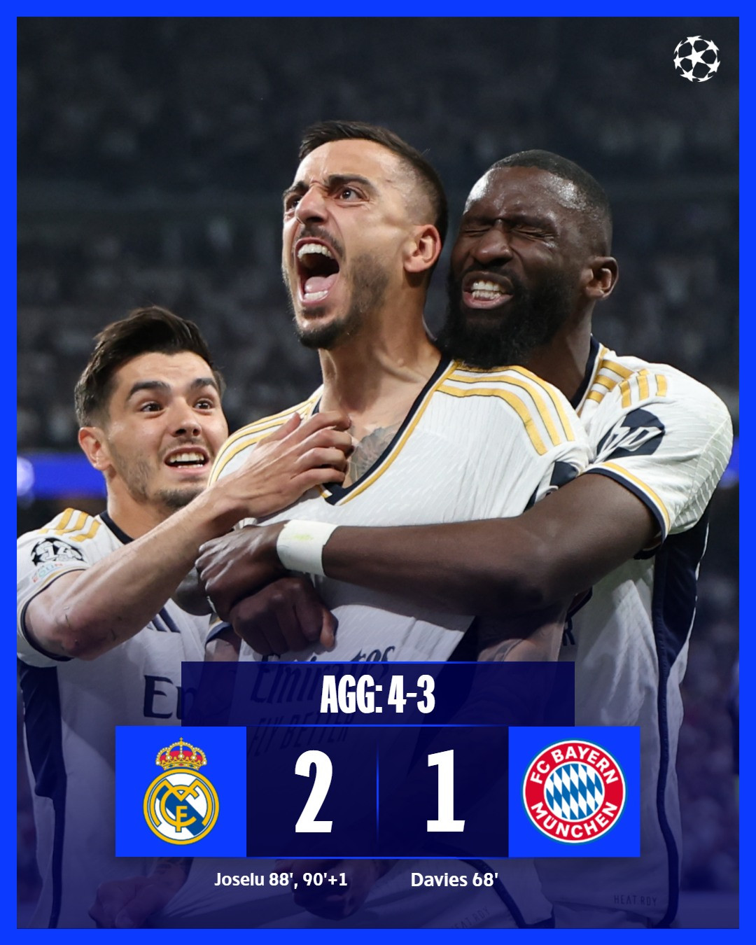 Kết Quả Bóng đá Real Madrid 2-1 Bayern Munich - Bán Kết Lượt Về Cúp C1