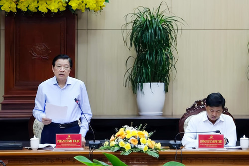 Trưởng Ban Nội chính Trung ương làm việc với Tỉnh ủy Quảng Nam