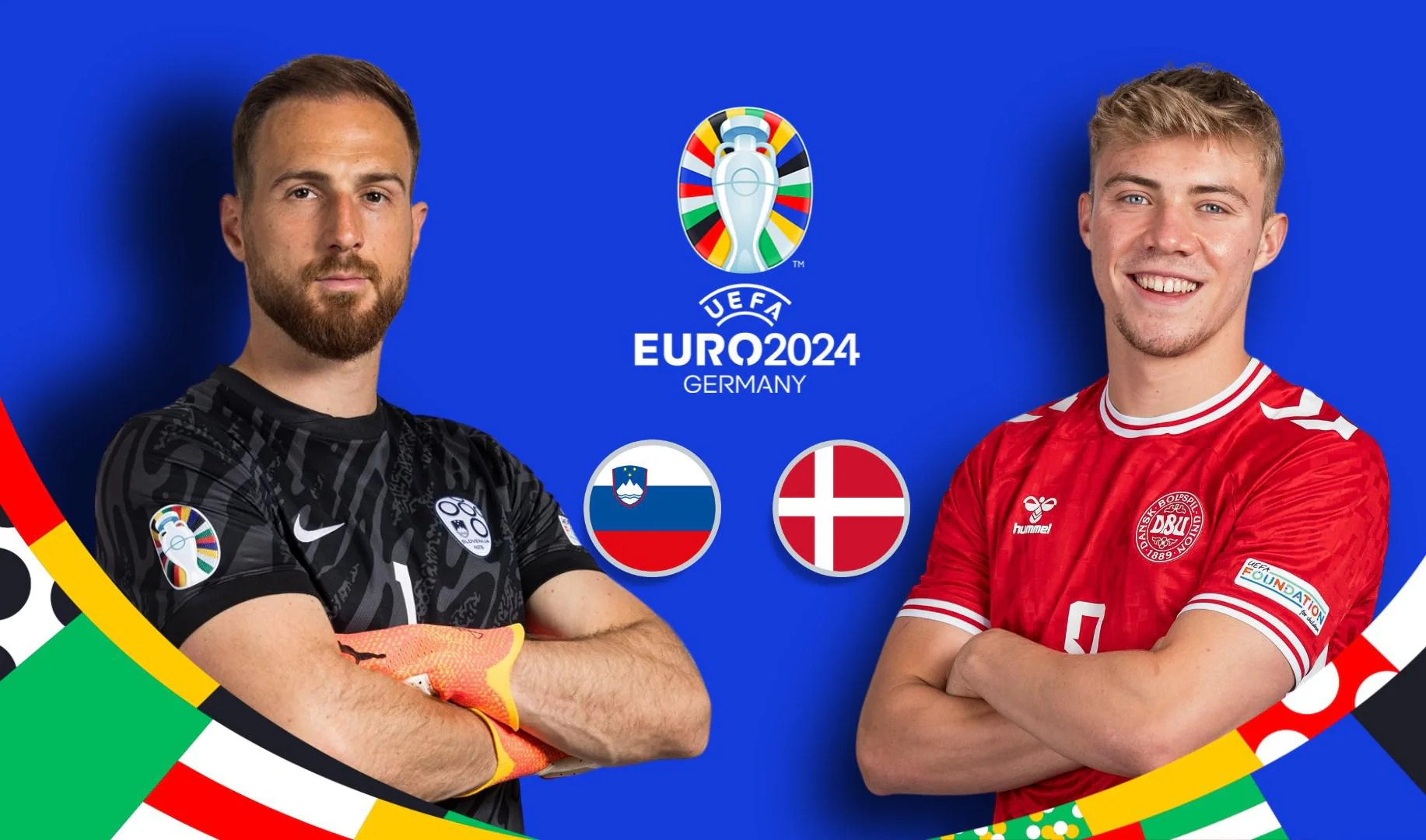 Trực tiếp bóng đá Slovenia vs Đan Mạch: Hojlund đối đầu Oblak