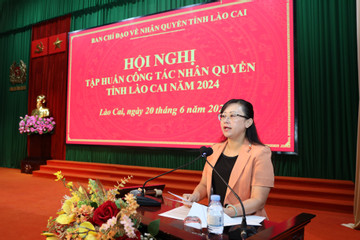 Hội nghị tập huấn công tác nhân quyền tỉnh Lào Cai năm 2024