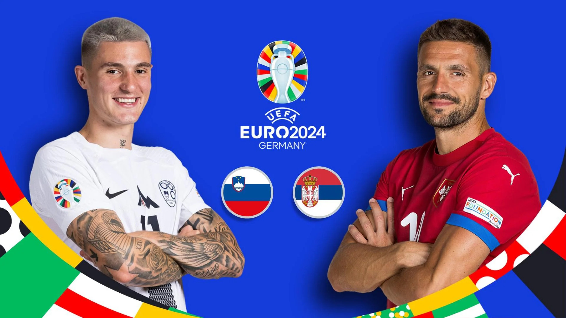 Link xem trực tiếp Slovenia vs Serbia - Bảng C EURO 2024