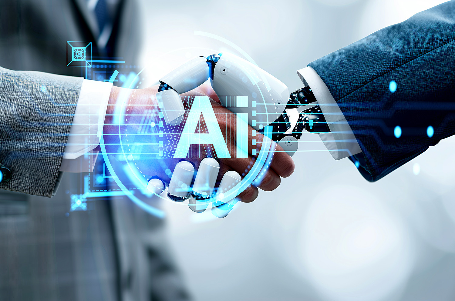 man robot handshake digital ai hologram ai generative illustration.jpg