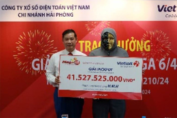 Người đàn ông Hà Giang trúng độc đắc Vietlott gần 41,5 tỷ đồng