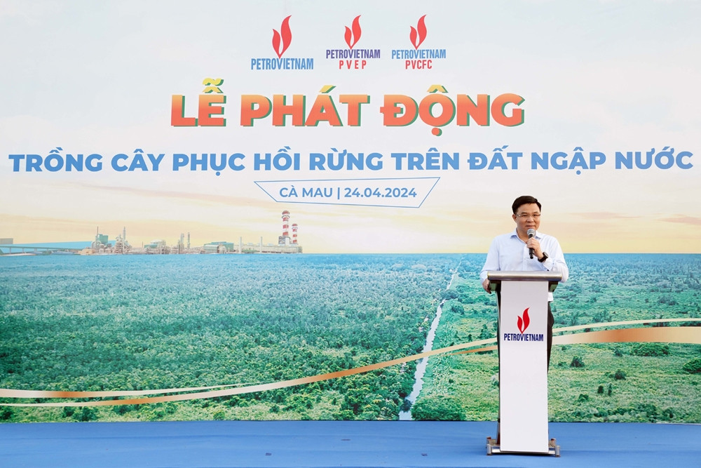 Petrovietnam phát động trồng cây gây rừng trên đất ngập nước