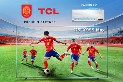 TCL trở thành nhà tài trợ chính thức của đội tuyển Tây Ban Nha