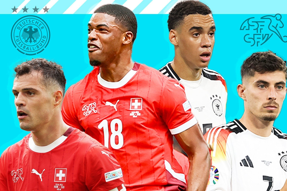 Trực tiếp bóng đá Đức vs Thụy Sĩ, bảng A Euro 2024