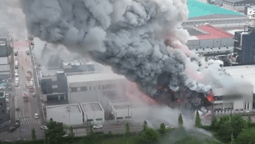 Cháy lớn tại nhà máy pin ở Hàn Quốc khiến 22 người thiệt mạng