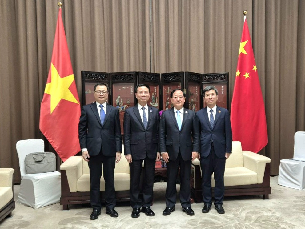 Bộ trưởng Nguyễn Mạnh Hùng gặp Bộ trưởng Trung Quốc, hợp tác, kinh tế số, chuyển đổi số,