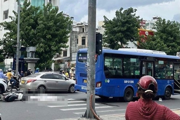 Xe buýt cán tử vong người phụ nữ ở cửa ngõ sân bay Tân Sơn Nhất
