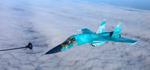 UAV Mỹ chạm trán tiêm kích Su-34 Nga ở Syria