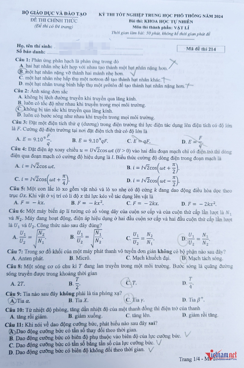 Đề thi Vật lý THPT 2024: Tổng kết thống kê, xu hướng và lịch thi chính thức