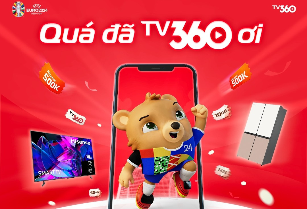 Xem Euro 2024, săn ‘bóng vàng’ 24K trên TV360