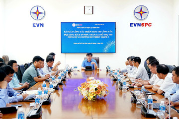 EVNSPC khẩn trương hỗ trợ thi công Dự án đường dây 500kV mạch 3