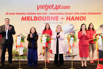 Vietjet khai trương đường bay kết nối Melbourne với Hà Nội