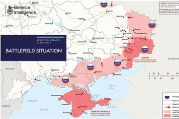 Anh công bố bản đồ chiến trường Ukraine mới nhất