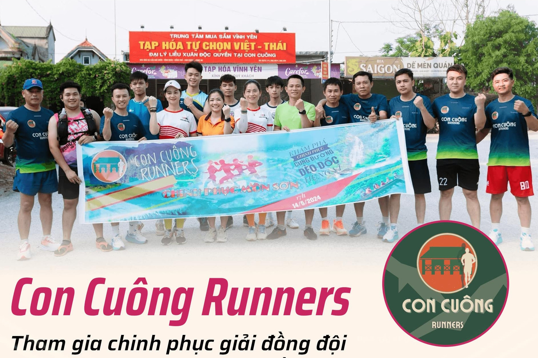 Hình ảnh xúc động về CLB Con Cuông Runner